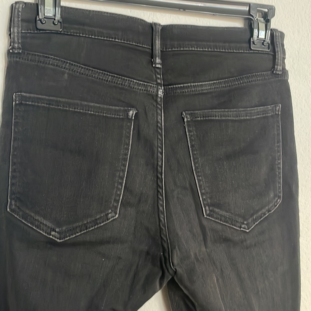 banana republic premium denim black jean pant ultra skinny
